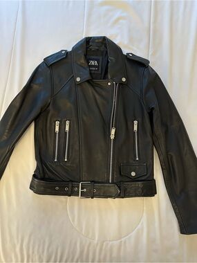 ZARA Black Leather Jacket
